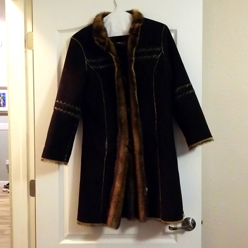 Womans Reversable Suede Jacket. Winter Coat, Wint… - image 2